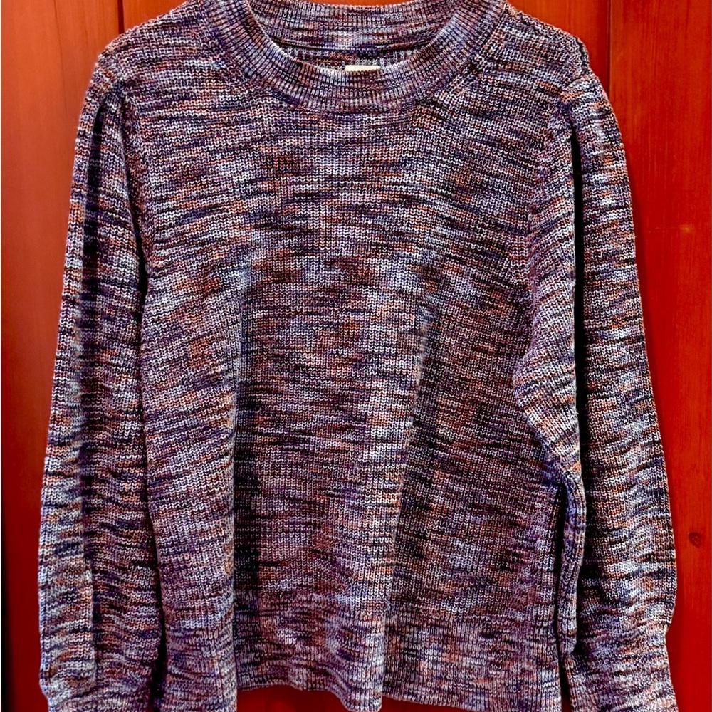 NIC+ZOE Multicolor Knit Crew Neck Sweater